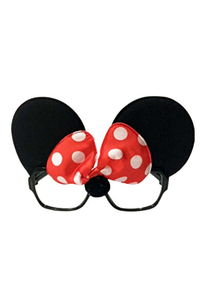 ReilaParty Red Bow Polka Dot Minnie Mouse Glasses