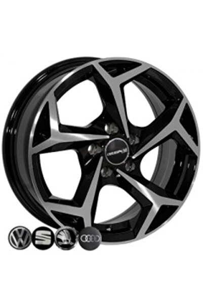 LJAPPLIED LJA-A5340-02 6.0x15" 5x112 ET35 57.1 Black Machined 15 İnç Jant Tak...