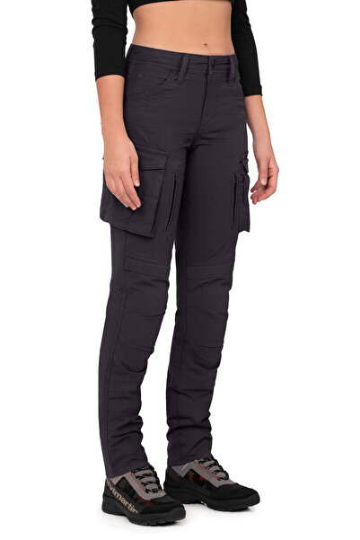 The Biker Jeans Truva Cargo Antra Korumalı Motosiklet Pantolonu Kadın