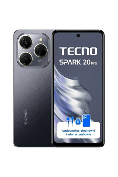 TECNO Spark 20 Pro 256GB 12GB RAM Dual SIM Moonlit Black