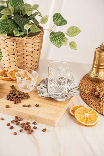 crystalhome 18 Piece Tea and Coffee Set