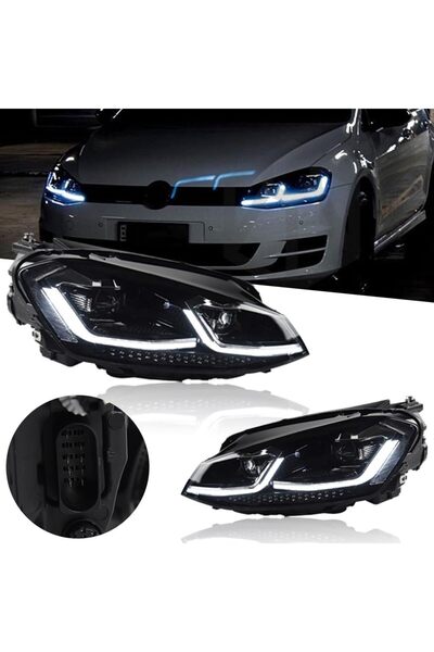X POWER TUNİNG VW GOLF 7 2013-2014-2015-2016 MK7 KROM J ÖN FAR