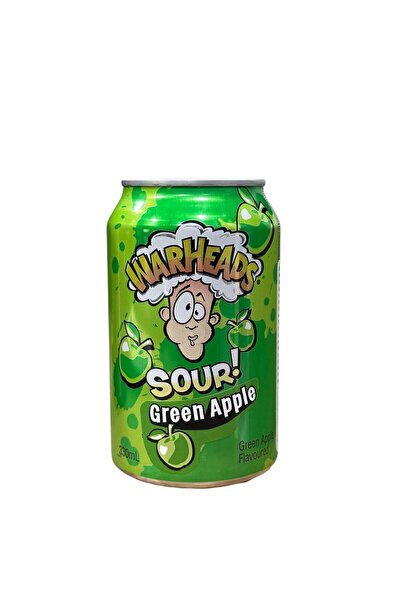 WarHeads SOUR GREEN APPL E SODA 330 ML *1'Lİ