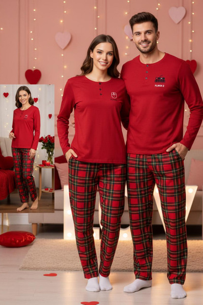 ELİTOL Women's Valentine's Day Pajama Set