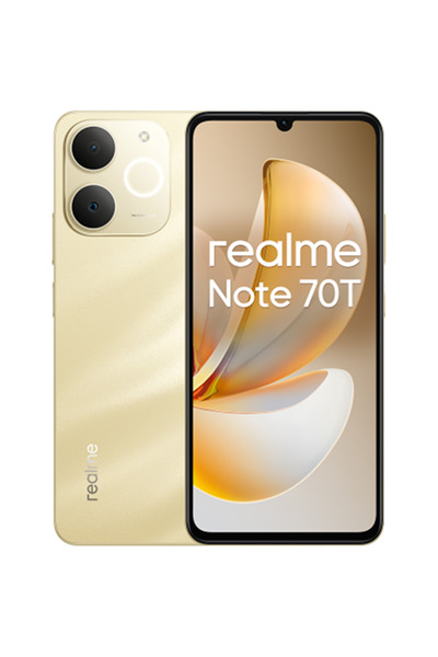 realme Note 70T 128GB 4GB RAM Dual SIM Beach Gold