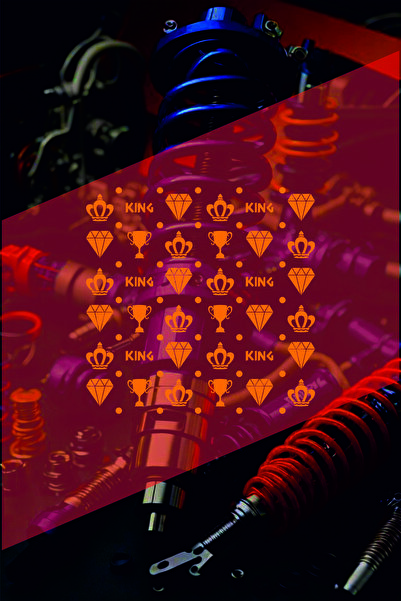 sticker King-Elmas-Taç 25X25 cm Foil Cut Universal Pattern Coating Motor-Helm...