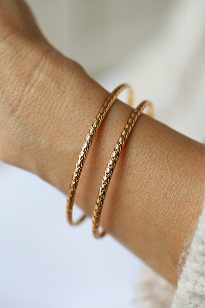 Yenigün Kuyumculuk 5,40 Gram İkili Zarif İnce Altın Bilezik - Yatırımlık&Hedi...