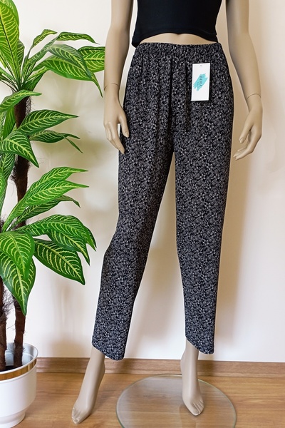 Women's Floral Pattern Soft Lycra Esenek Combed Cotton Pajamas Bottom