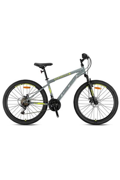 Geroni MAGNUM - 24" - MTB - 13' - 21 Vites - M.Disc - Nardo Gri-Füme/Neon Sarı