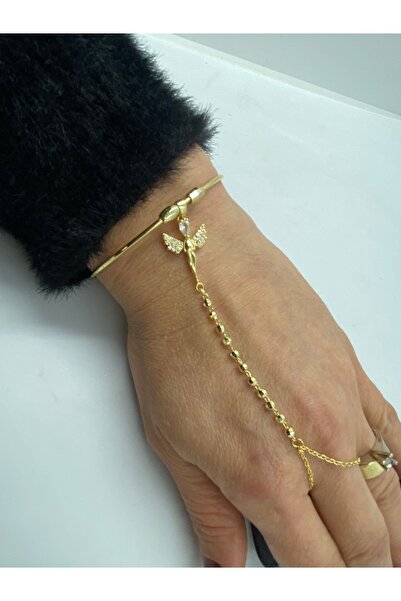 Byoz store Gold Color Angel Figured Handcuffs Şahmeran