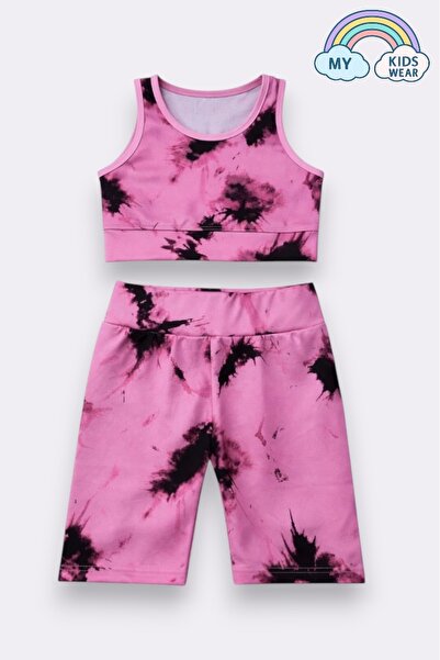 My Kids Wear Girl's Multi-Purpose Patterned Swimsuit & Sports Set 12440