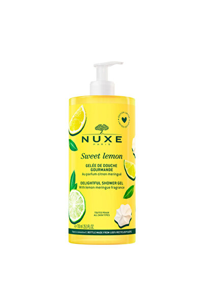 Nuxe Gel de duș demachiant cu lămâie dulce, pentru toate tipurile de ten, 750 ml