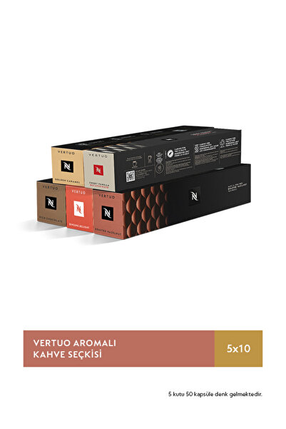 Nespresso Vertuo Aromalı Kahve Seçkisi - 50 Kapsül