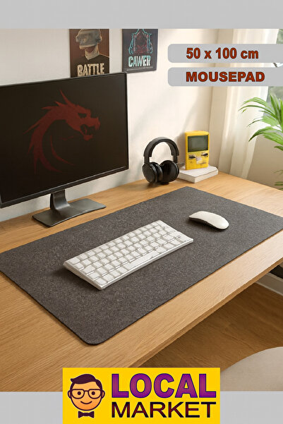 LOCAL MARKET Mousepad Gray Thick Felt (50X100 cm / 4 mm)