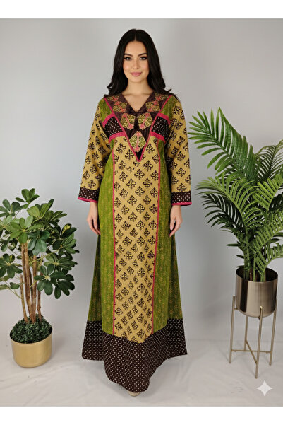 ASIAN Al Anoud women's jalabiya with an elegant heritage design – soft cotton...