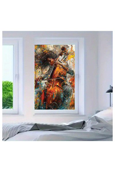 WINK FOL Cam Vitray Folyo, Kendinden Yapışkanlı, Desenli Buzlu Cam Folyo 61x1...