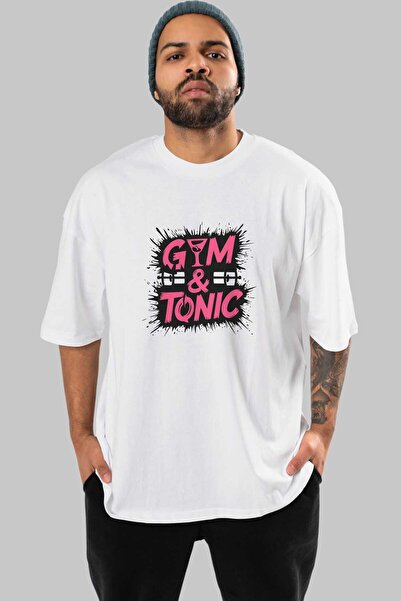 Ankhises تي شيرت GYM، الرياضة، اللياقة البدنية سلسلة 97 front مطبوع قصة فضفاض...