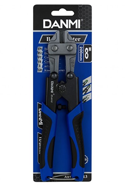 DANMI Professional Bolt Cutter 8" (200mm) – Heavy-Duty CR-V Steel with Anti-S...