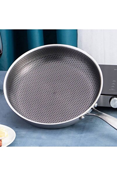OEM Professional stainless steel frying pan with honeycomb ceramic coating - ...