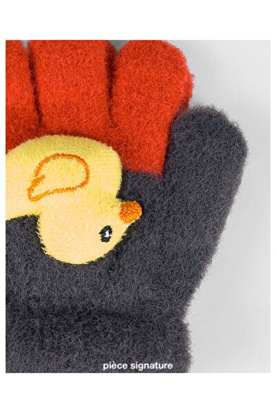 PIECE SIGNATURE Soft Children's Gloves with Cute Duck Accessories (1-3 Years ...