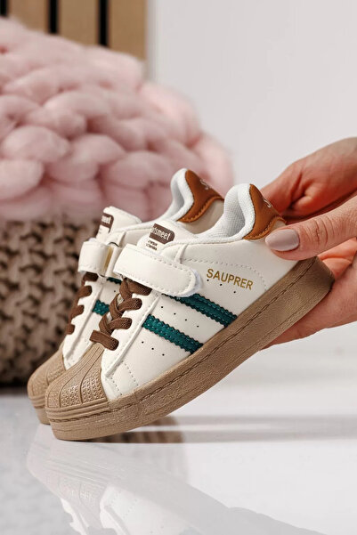 Zaira Πράσινα παιδικά πάνινα παπούτσια από οικολογικό δέρμα Allana #24018 - 26