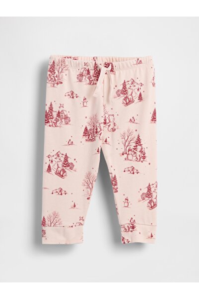 GAP Bebek Açık Pembe First Favorites Organik Pamuk Pull-On Eşofman Altı