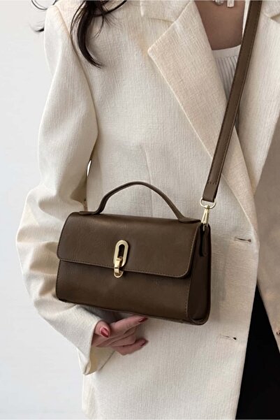 Yuka Atelier Rachel Vintage Buckle Detailed Crossbody Hand and Shoulder Bag