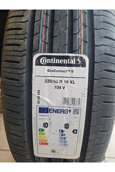 Continental 235/55R18 Eco Contact6 104V XL Set Olarak (4ADET) Yazlık 2025 Üre...