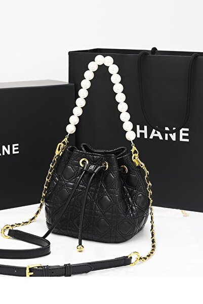 Aleibaya حقيبة كتف مبطنة للنساء مع سلسلة من اللؤلؤ، حقيبة يد أنيقة للسيدات من...