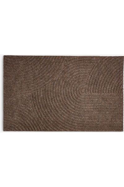 DavidaHome Entrance mat, indoor/outdoor, rubber backing, 50 x 80 cm, brown