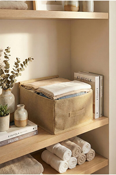 homyjr's Tela Hurç bej 35x42x23 cm |   Organizator pentru dulap cu fermoar și...