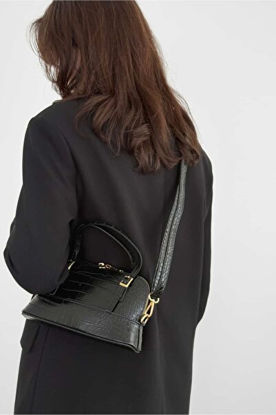 Yuka Atelier Rio Crocodile Patterned Mini Crossbody Hand and Shoulder Bag