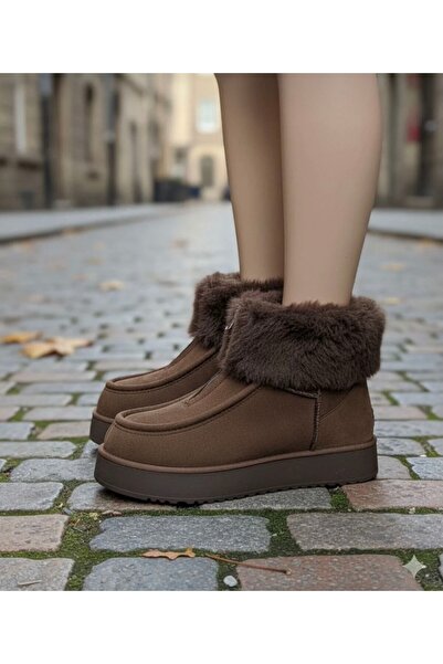 BARIŞ AKBULUT Thick Sole Fur Boots