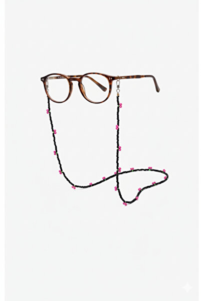 YONGA'S BOUTİQUE حبل نظارات مزين بالخرز على شكل كرز