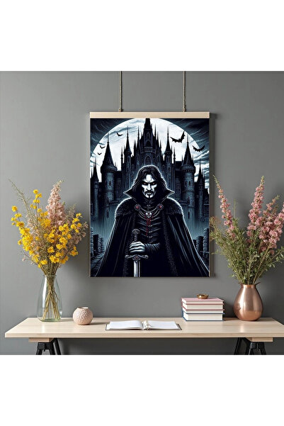 Printees Tablou - Dracula cu sabie - Canvas pe șasiu