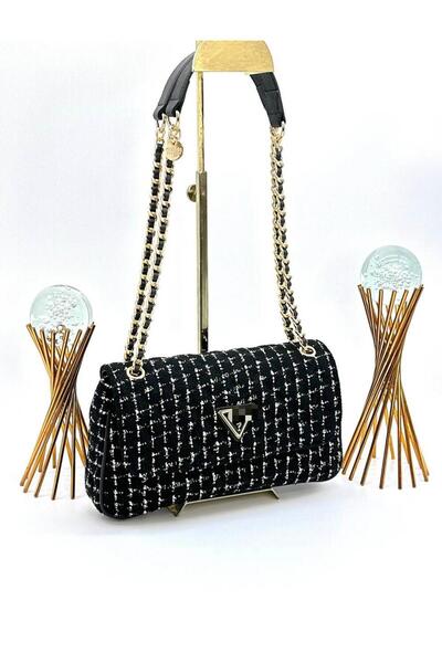 balbagss Kadın Tüvit Zincir Askılı Yeni Sezon A Kalite Omuz Çantası