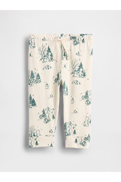 GAP Bebek Krem First Favorites Organik Pamuk Pull-On Eşofman Altı