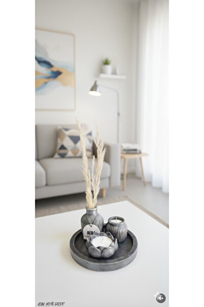 Alba Home Decor Dekoratif sunumluk vazo set