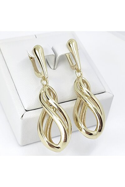 Milena Cercei Placati Cu Aur 14k - Lungime 5cm ,Cadoul Pefect