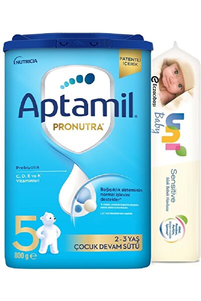 Aptamil Nutrıcıa Pronutra 800GR Devam Sütü No:5 (2-3 Yaş) + Islak Mendil Hediye