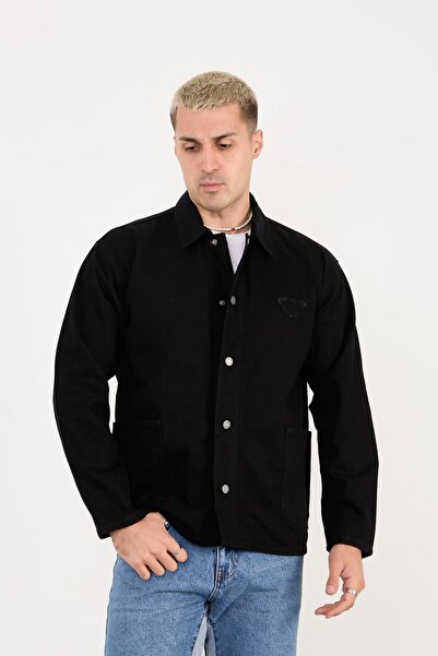 Rocqerx X-2031 Embroidered Detailed Buttoned Denim Jacket