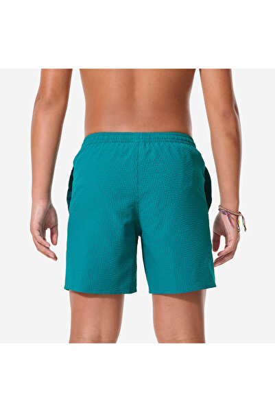 Decathlon Çocuk Kısa Deniz Şortu - Yeşil - 100 Seersucker