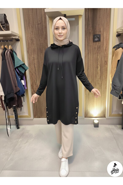 Bala Giyim Women's Two Thread Button Detailed Tunic