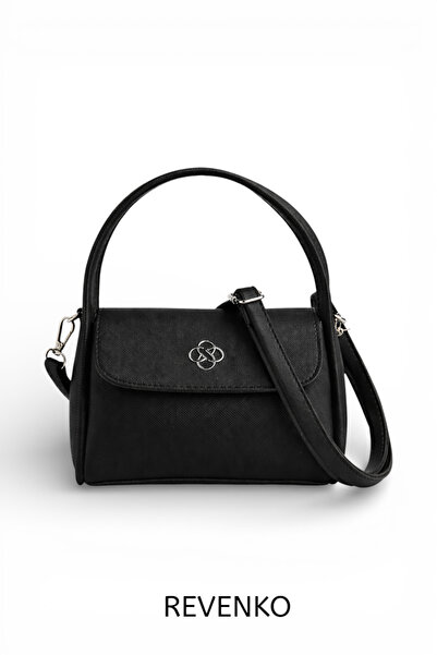 REVENKO RVN0030S-Mini Geantă neagră pentru femei - Geantă de umăr - Geantă cr...