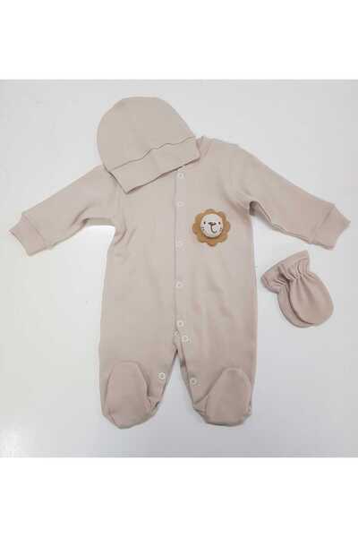 Bumbo aksesuarlı 3lü bebek tulum set