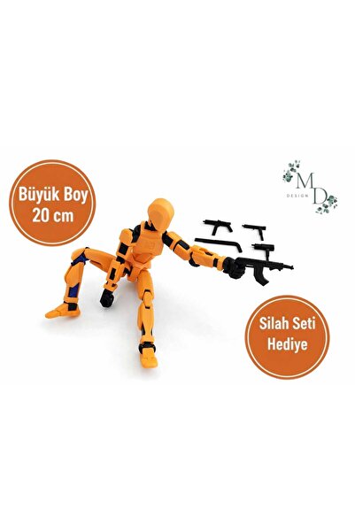 MD Design Robot Dummy Aksiyon Figürü 20 cm | Eklemleri Hareketli Büyük Boy | ...