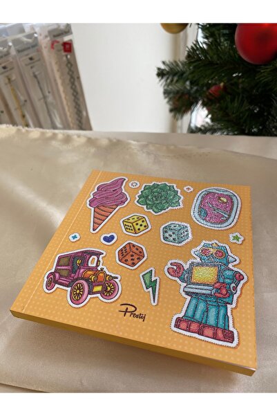 Turuncu Renk Simli Defter