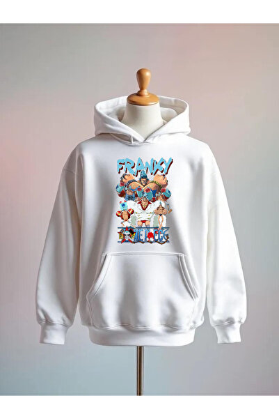 Vordevia One Piece Printed Cotton 3 Thread O Oversized K Hooded Sweatshirt