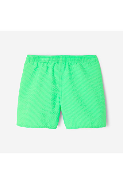 Decathlon Çocuk Kısa Deniz Şortu - Yeşil - Dokulu - 100