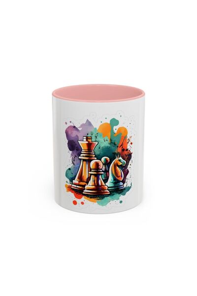 LADİJİTAL BASKI ÇÖZÜMLERİ Colorful Chess Visual Mug